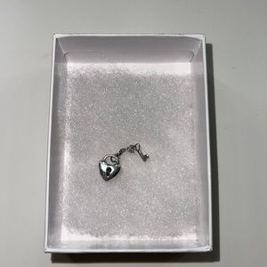 Pandora Charm - heart lock and key